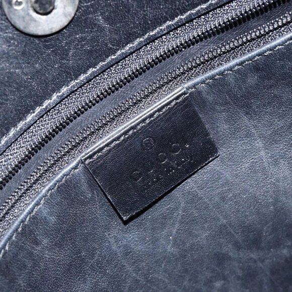 GUCCI Shoulder Bag Leather Black 001 3167 Auth ep11421 - Picture 11 of 16